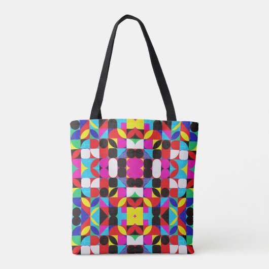 Kleurrijke Bitcoin (Vibrant HD) Tote Bag (Achterkant)