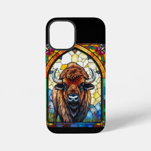 Kleurrijke Bizon Buffalo Cottagecore Rustieke Prin iPhone 12 Mini Hoesje