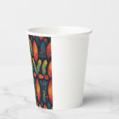 Kleurrijke blaadjes in herfst Papieren beker (Links)