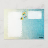 Kleurrijke Bladeren Branch Floral Briefkaart (Achterkant)