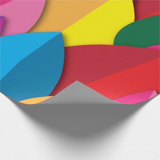 Kleurrijke bladeren cadeaupapier (Hoek)