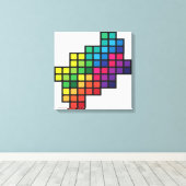 Kleurrijke bladeren canvas afdruk (Insitu (Houten vloer))