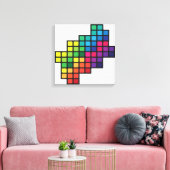 Kleurrijke bladeren canvas afdruk (Insitu (Woonkamer))