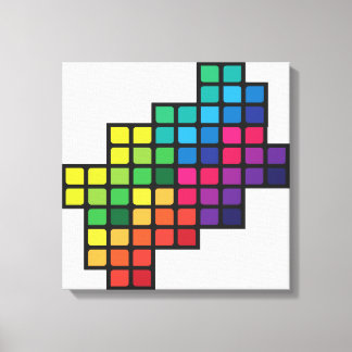 Kleurrijke bladeren canvas afdruk