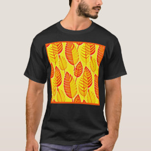 Kleurrijke Bladeren Elegantie Patroon T-shirt