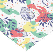Kleurrijke bladeren en organisch vormpatroon korte tafelloper (Hoek)