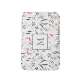 Kleurrijke bladeren en veren badmat (Voorkant Verticaal)