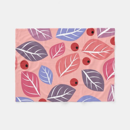 Kleurrijke bladeren | fleece deken (Voorkant (Horizontaal))