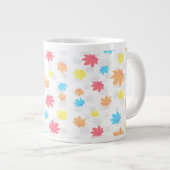 Kleurrijke Bladeren Grote Koffiekop (Voorkant rechts)