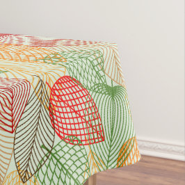 Kleurrijke Bladeren In Een Modern Design Tafelkleed