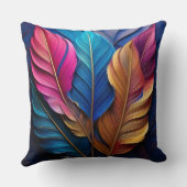 Kleurrijke bladeren kussen (Achterkant)