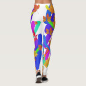 kleurrijke bladeren leggings (Achterkant)