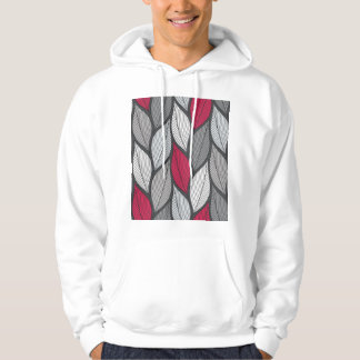 Kleurrijke bladeren: met de hand getekend naadloos hoodie