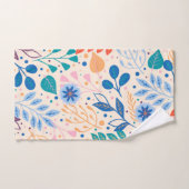 Kleurrijke bladeren Modern Foliage Patroon Bad Handdoek (Handdoek)