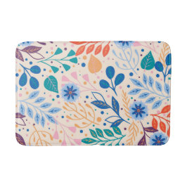 Kleurrijke bladeren Modern Foliage Patroon Badmat