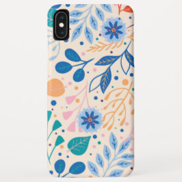 Kleurrijke bladeren Modern Foliage Patroon Case-Mate iPhone Case