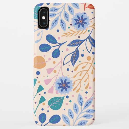 Kleurrijke bladeren Modern Foliage Patroon Case-Mate iPhone Case (Achterkant)