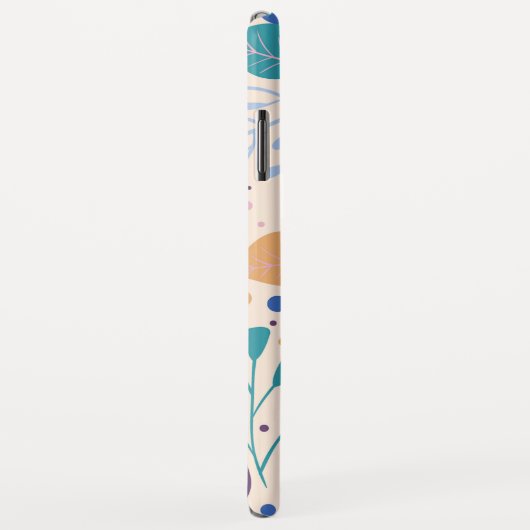 Kleurrijke bladeren Modern Foliage Patroon Case-Mate iPhone Case (Achterkant/rechts)