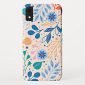 Kleurrijke bladeren Modern Foliage Patroon Case-Mate iPhone Case (Achterkant)