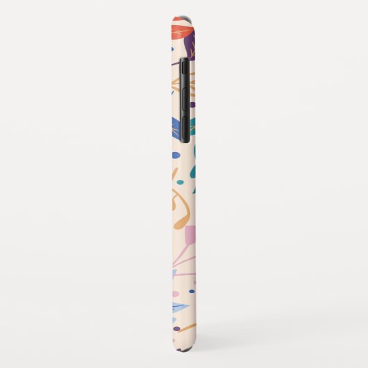 Kleurrijke bladeren Modern Foliage Patroon Case-Mate iPhone Case (Achterkant/links)