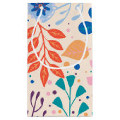 Kleurrijke bladeren Modern Foliage Patroon Klein Cadeauzakje (Achterkant)