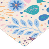 Kleurrijke bladeren Modern Foliage Patroon Korte Tafelloper (Hoek)