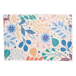 Kleurrijke bladeren Modern Foliage Patroon Kussensloop