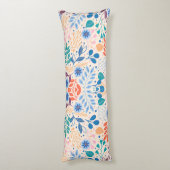 Kleurrijke bladeren Modern Foliage Patroon Lichaamskussen (Achterkant (Verticaal))