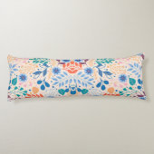 Kleurrijke bladeren Modern Foliage Patroon Lichaamskussen (Achterkant)