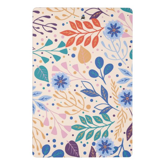 Kleurrijke bladeren Modern Foliage Patroon Mini Klembord (Achterkant)