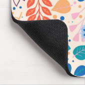 Kleurrijke bladeren Modern Foliage Patroon Muismat (Hoek)