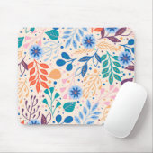 Kleurrijke bladeren Modern Foliage Patroon Muismat (Met muis)