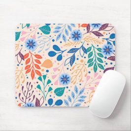 Kleurrijke bladeren Modern Foliage Patroon Muismat