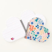 Kleurrijke bladeren Modern Foliage Patroon Notitieboek (Binnen)