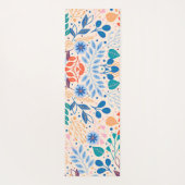 Kleurrijke bladeren Modern Foliage Patroon Yogamat (Achterkant)