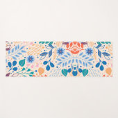 Kleurrijke bladeren Modern Foliage Patroon Yogamat (Voorkant (horizontaal))
