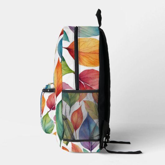 Kleurrijke bladeren Natuur Art Design Bedrukte Rugzak (Rechts)