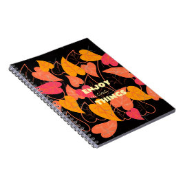 Kleurrijke bladeren notitieboek