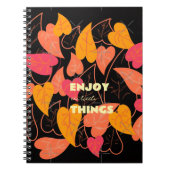 Kleurrijke bladeren notitieboek (Voorkant)