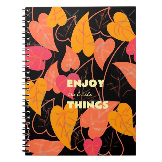 Kleurrijke bladeren notitieboek (Voorkant)