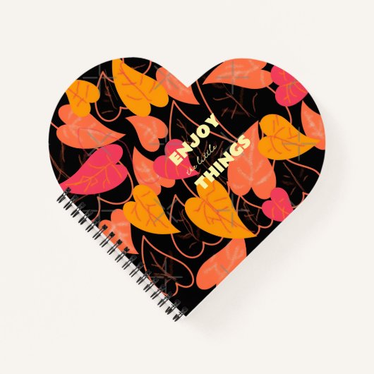 Kleurrijke bladeren notitieboek (Voorkant)