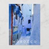 Kleurrijke Blauwe Chefchaouen Marokko Medina Briefkaart (Voorkant)