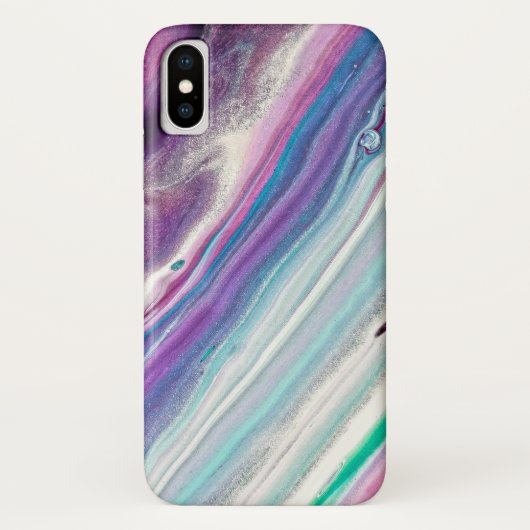 kleurrijke blauwe framboos abstracte telefoonhoes Case-Mate iPhone case (Achterkant)