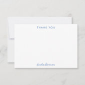 Kleurrijke Blauwe Gele Roze Strepen Persoonlijk Bedankkaart (Voorkant)