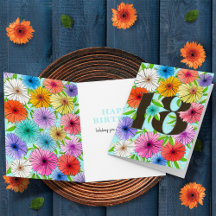 Kleurrijke Blauwe Gepersonaliseerde 18e Verjaardag