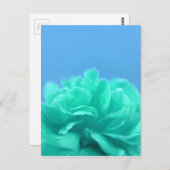 Kleurrijke blauwe groene Floral Briefkaart (Voorkant / Achterkant)