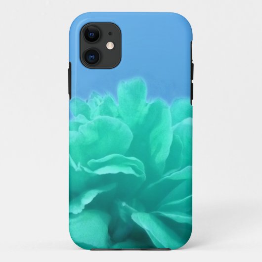 Kleurrijke blauwe groene Floral Case-Mate iPhone Case (Achterkant)