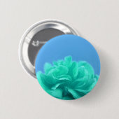 Kleurrijke blauwe groene Floral Ronde Button 5,7 Cm (Voorkant /achterkant)