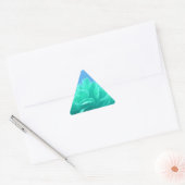 Kleurrijke blauwe groene Floral Sticker (Envelop)