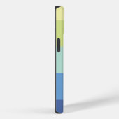 Kleurrijke Blauwe Groene Gele Abstracte Streepjesn Case-Mate iPhone Case (Achterkant / Rechts)